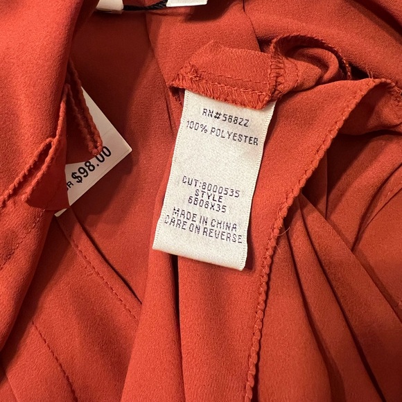 Sophie Max Orange Blouse M - Picture 5 of 6